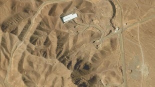 Ein Satellitenbild der iranischen Atomanlage Fordo