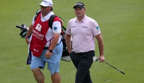 Sepp Straka (re.) mit seinem Caddie Duane Bock