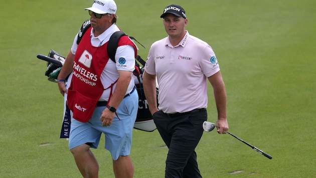 Sepp Straka (re.) mit seinem Caddie Duane Bock