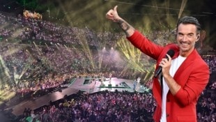 Entertainer Florian Silbereisen und Produzent Michael Jürgens lieferten in Kitzbühel einmal mehr ...