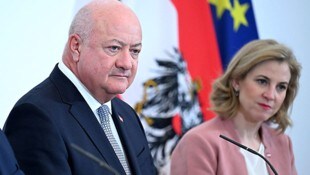Bundeskanzler Christian Stocker (ÖVP) und Außenministerin Beate Meinl-Reisinger (NEOS)