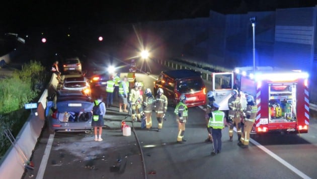 Der Unfall ereignete sich kurz nach der Abzweigung Pongau.
