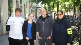 Aus dem Organisatoren-Team (v. l.): Armin Gabbichler, Lisa Klöckl, Robert Hakel und Katharina ...