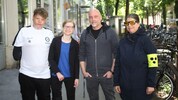 Aus dem Organisatoren-Team (v. l.): Armin Gabbichler, Lisa Klöckl, Robert Hakel und Katharina ...