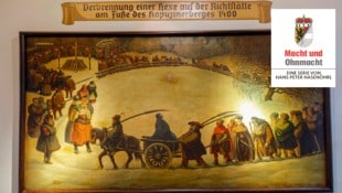 Konfrontation mit Salzburgs schauriger Geschichte: Dieses Monumental-Gemälde im Gang der ...