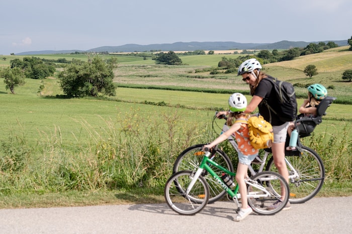 Ein Hit für Familien. Der Großteil des 58 Kilometer langen Rosalia Radwanderweges liegt im ...