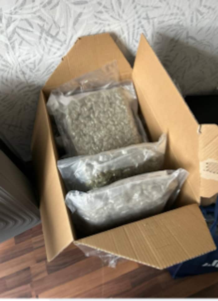 Die Polizei stellte ebenfalls 65 Kilogramm Cannabis sicher.