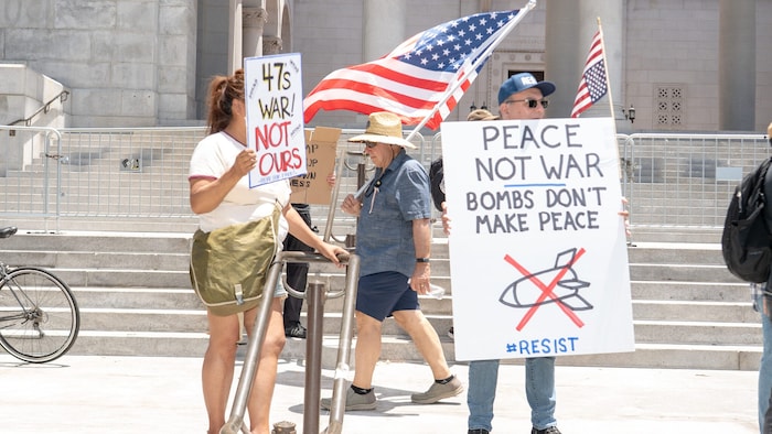 Viele US-Amerikaner sind ebenfalls gegen den Krieg im Iran.