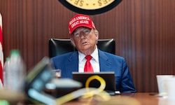 Donald Trump im sogenannten „Situation Room“ des Weißen Hauses
