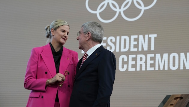 Kirsty Coventry und Thomas Bach