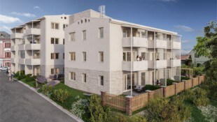 So sollen die Häuser aussehen (Visualisierung). 