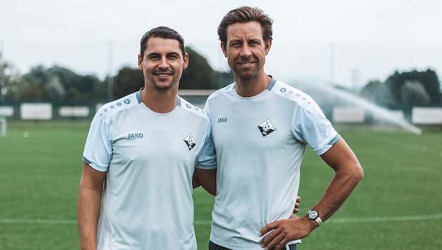 Alte Freunde: Martin Kobras und Sebastian Brandner.