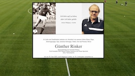 Auszug der Parte zum Ableben Günther Rinkers