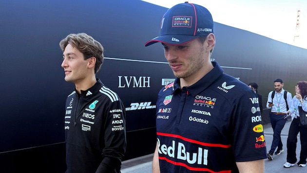 Bleibt George Russell (links) nach seinem ersten Saisonsieg bei Mercedes oder nutzt man eine ...