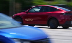 Tesla hatte am Sonntag in Austin einen begrenzten Testdienst mit rund einem Dutzend seiner ...