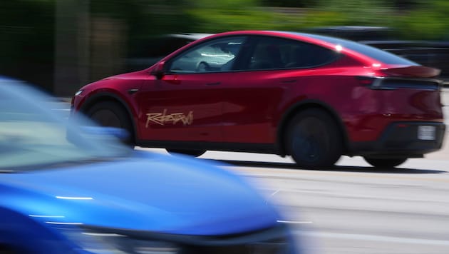 Ein Robotaxi von Tesla