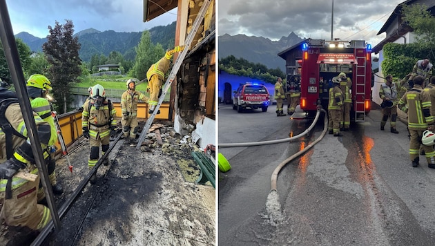 Die Feuerwehr war rasch zur Stelle und konnte Schlimmeres verhindern.
