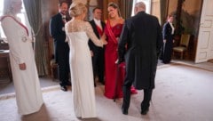 Norwegens König Harald und Königin Sonja, Kronprinz Haakon, Kronprinzessin Mette-Marit und ...