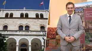 Hausherr ohne Gäste: Lucas Maier, interimistischer Leiter des Österreichischen Pilgerhospizes in ...