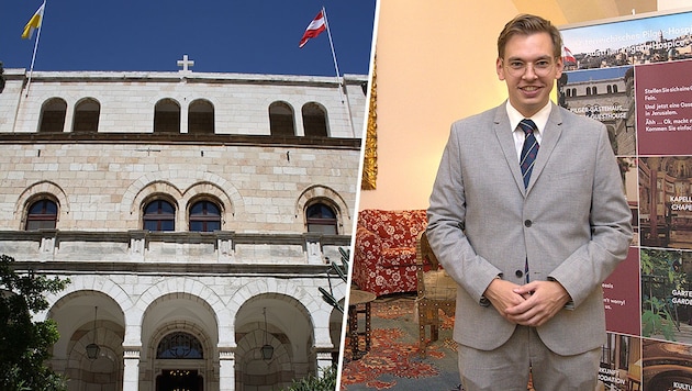 Hausherr ohne Gäste: Lucas Maier, interimistischer Leiter des Österreichischen Pilgerhospizes in ...