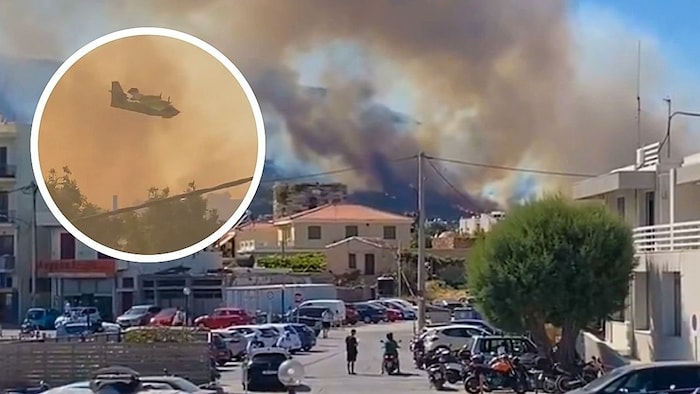 Seit drei Tagen kämpfen Hunderte Feuerwehrleute gegen verheerende Waldbrände auf der ...