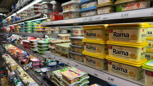 Nur Rama und ein paar andere Produkte sind bei uns billiger.