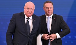Bundeskanzler Christian Stocker und sein Vize Andreas Babler haben alle Hände voll zu tun. Auch ...