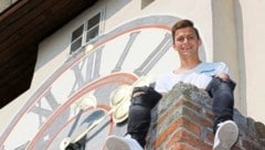 Als Neuzugang bei Sturm posierte Stefan Hierländer 2016 auf dem Schloßberg.