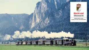 Zwischen Salzburg und Bad Ischl: ein Zug vor der Drachenwand am Mondsee. Weiter ging es in ...