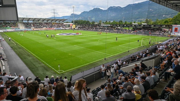 Bis 30. Juni heißt das Altacher Stadion noch Cashpoint Arena. Danach wird es wieder zum ...