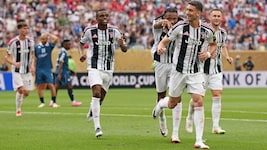 Juventus Turin feierte den 4:1-Sieg gegen Wydad.