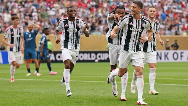 Juventus Turin feierte den 4:1-Sieg gegen Wydad.