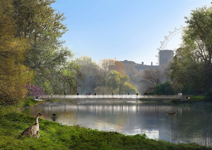 Eine Glasbrücke, inspiriert vom Hochzeitsdiadem der verstorbenen Queen Elizabeth II., wird Teil ...
