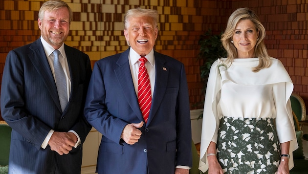 Donald Trump schwärmte nach seiner Nacht im niederländischen Königspalast Huis ten Bosch von ...