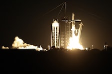 Der Start der Rakete in Cape Canaveral
