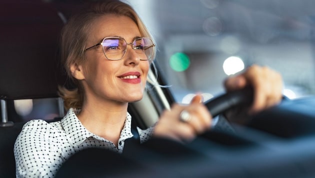 Lange Fahrten verursachen manchmal Augenprobleme.