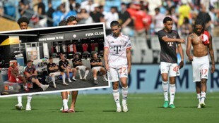 Hängende Köpfe bei den Bayern – nicht nur wegen der Niederlage. Heiß war‘s, den Ersatzspielern ...