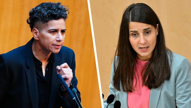 Die grüne Frauensprecherin Meri Disoski (re.) nahm am Mittwoch zum kürzlich erfolgten ...