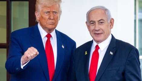 Der israelische Ministerpräsident Benjamin Netanyahu (r.) schätzt US-Präsident Donald Trumps ...