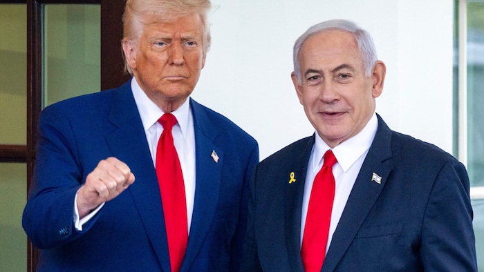US-Präsident Donald Trump (links) und Israels Ministerpräsident Benjamin Netanyahu (rechts)