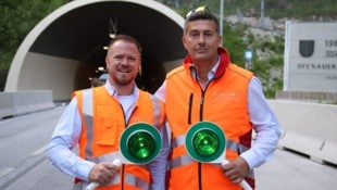 Georg Scheriau und Hanspeter Treichl von der Asfinag.