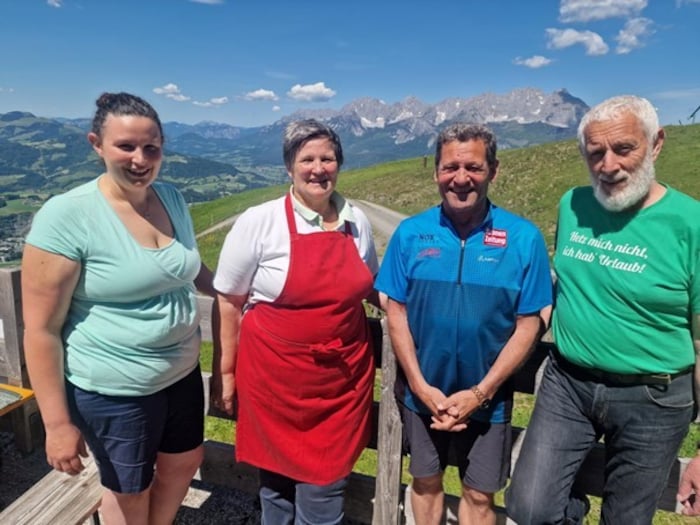 Tochter Julia und die Wirtsleute Therese und Franz Thaler („Hausl“) ziehen an einem Strang – im ...