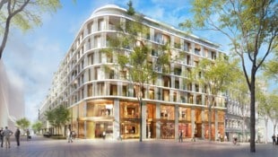 So stellt sich die Stumpf-Gruppe den Neubau auf der Mariahilfer Straße vor.