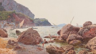 Blicke in eine ferne Vergangenheit: Jakob Alt „Die große Marine auf der Insel Capri“, ...