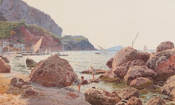 Blicke in eine ferne Vergangenheit: Jakob Alt „Die große Marine auf der Insel Capri“, ...