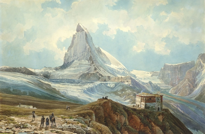 Thomas Ender: Das Matterhorn vom Gornergrat gesehen, 1854