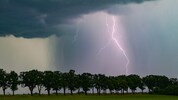 Hagel, Sturm und Regen sind für Sonntagnachmittag prognostiziert.