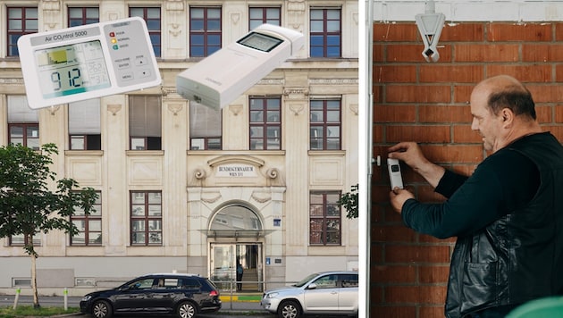 Das GRG 16 in der Maroltingergasse. Hier führte Forscher Herbert Formayer (Bild) Temperatur- und ...