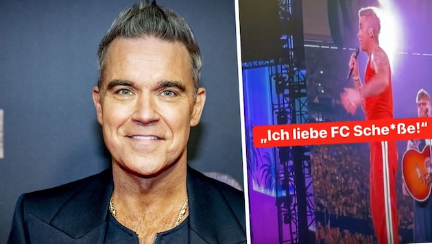 Robbie Williams nahm auf spezielle Weise auf den FC Schalke Bezug.