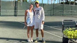 Emilia Schulte (li.) und Eric Hechtman nach der Einheit in Miami.